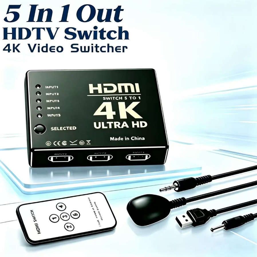 Esports Gaming Hub - 4K HDMI-compatible Switcher 5 In 1