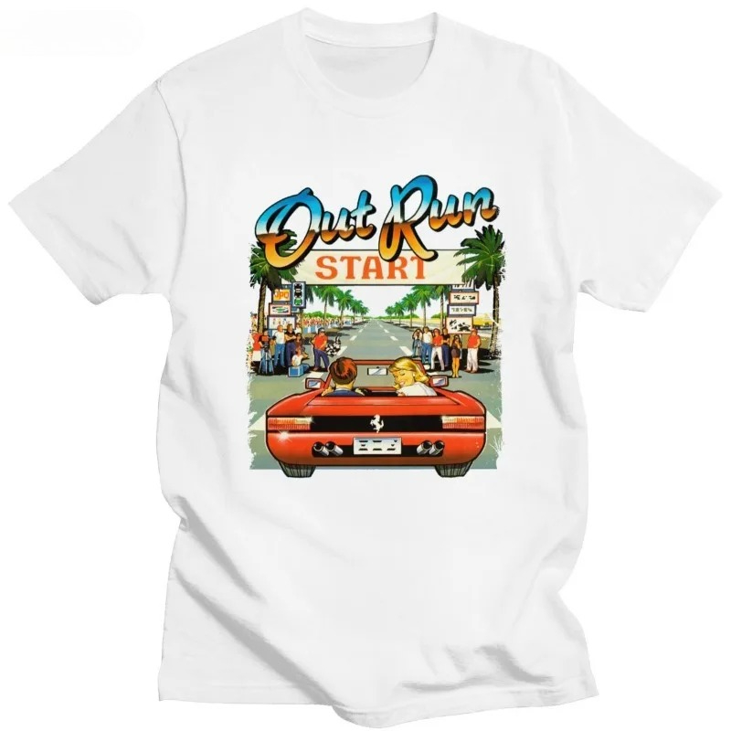 Esports Gaming T Shirt - Japanese Arcade Racing Video Game OutRun