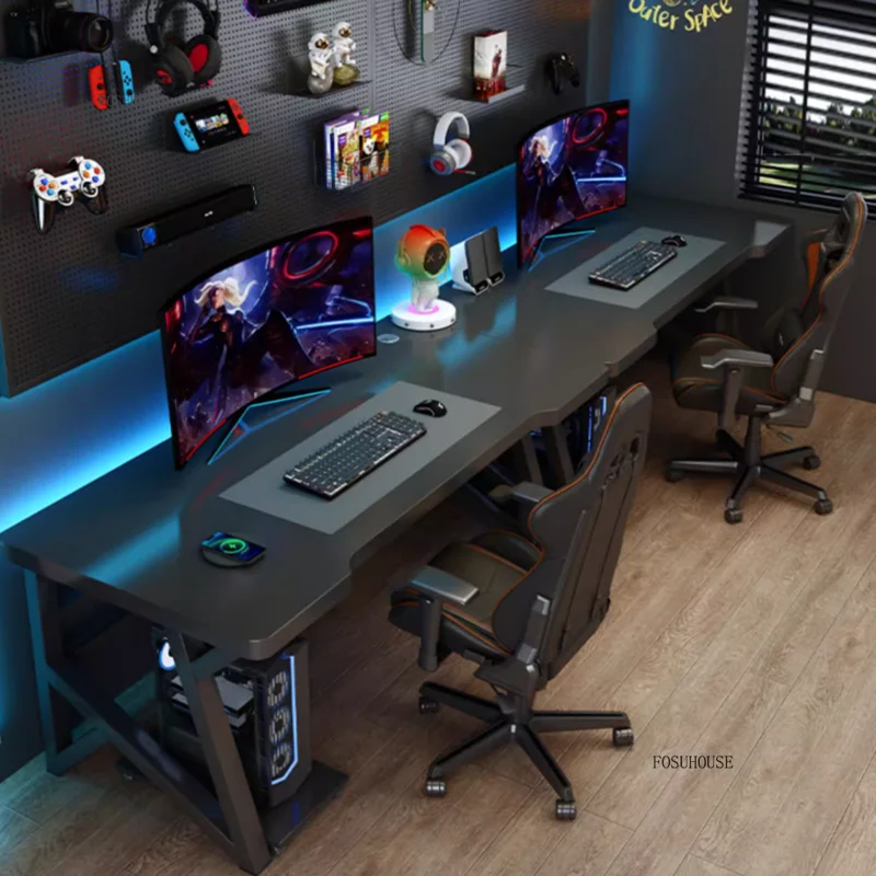 Esports Gaming School - Modern Double Computer Desks Home Desktop