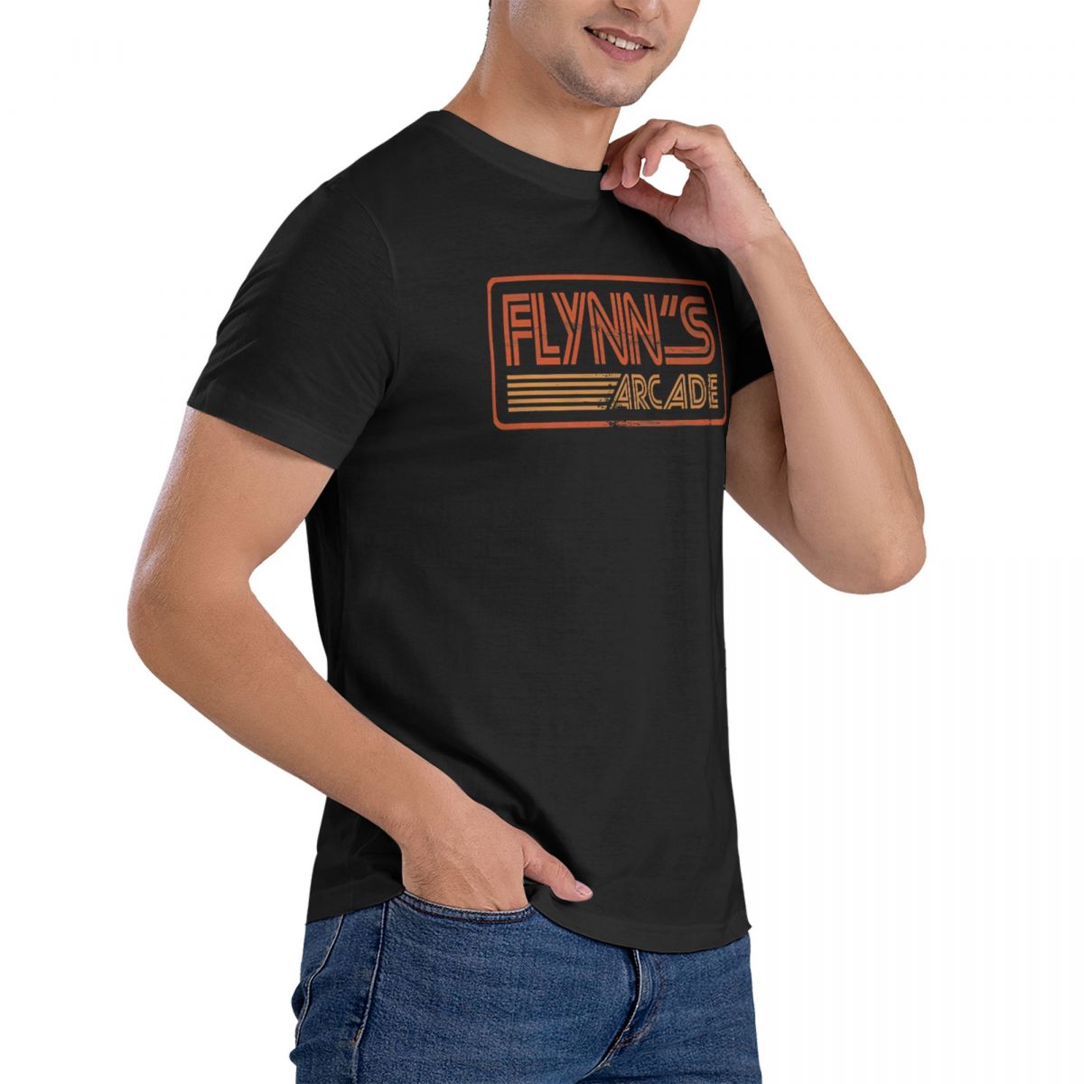 Flynn T Shirt Men Cotton Casua - Esports Gaming T Shirt ulasan dan harga