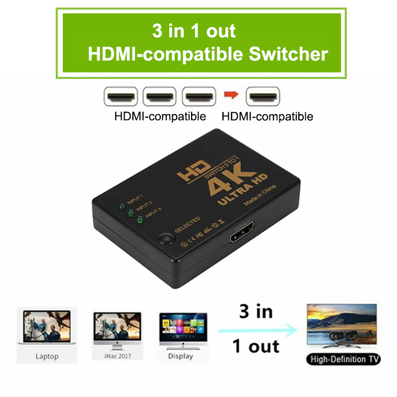 3 in 1 HDMI-compatible Switch  - Esports Gaming Hub ulasan dan harga