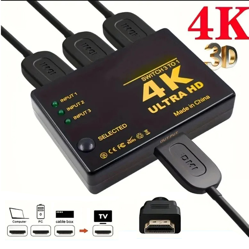 HDMI-compatible Switch 4K Swit - Esports Gaming Hub ulasan dan harga