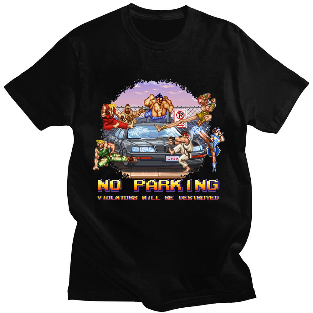 No Parking Violators Will Be D - Esports Gaming T Shirt ulasan dan harga