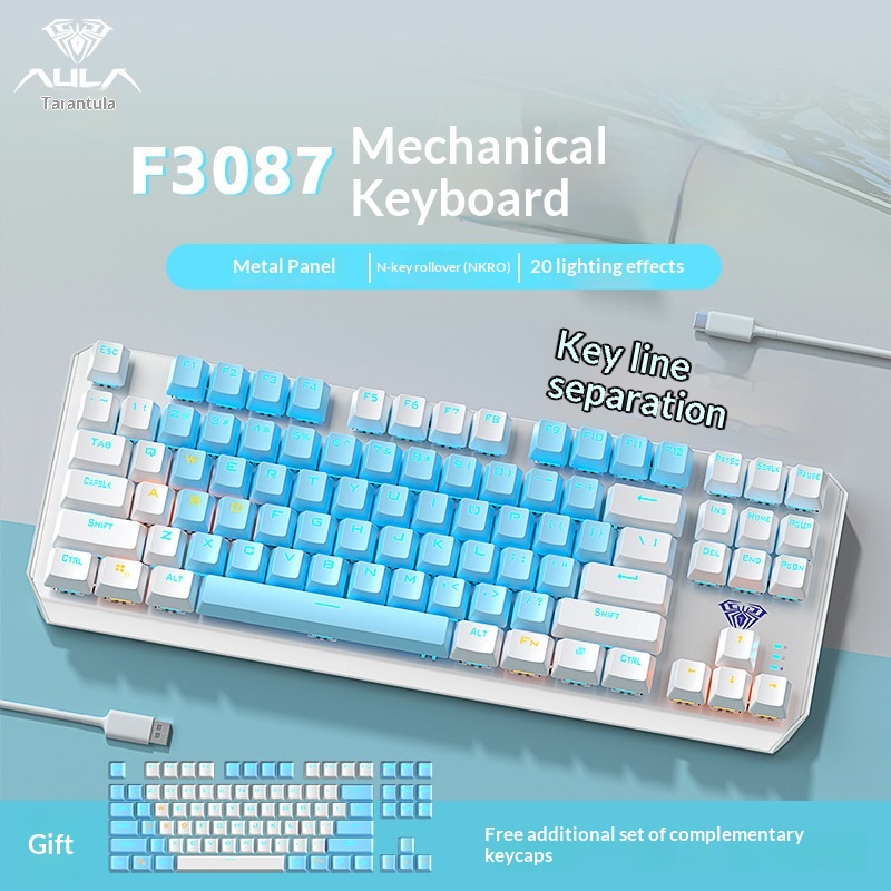 Aula F3087 Mechanical Keyboard - Esports Gaming Pcs ulasan dan harga