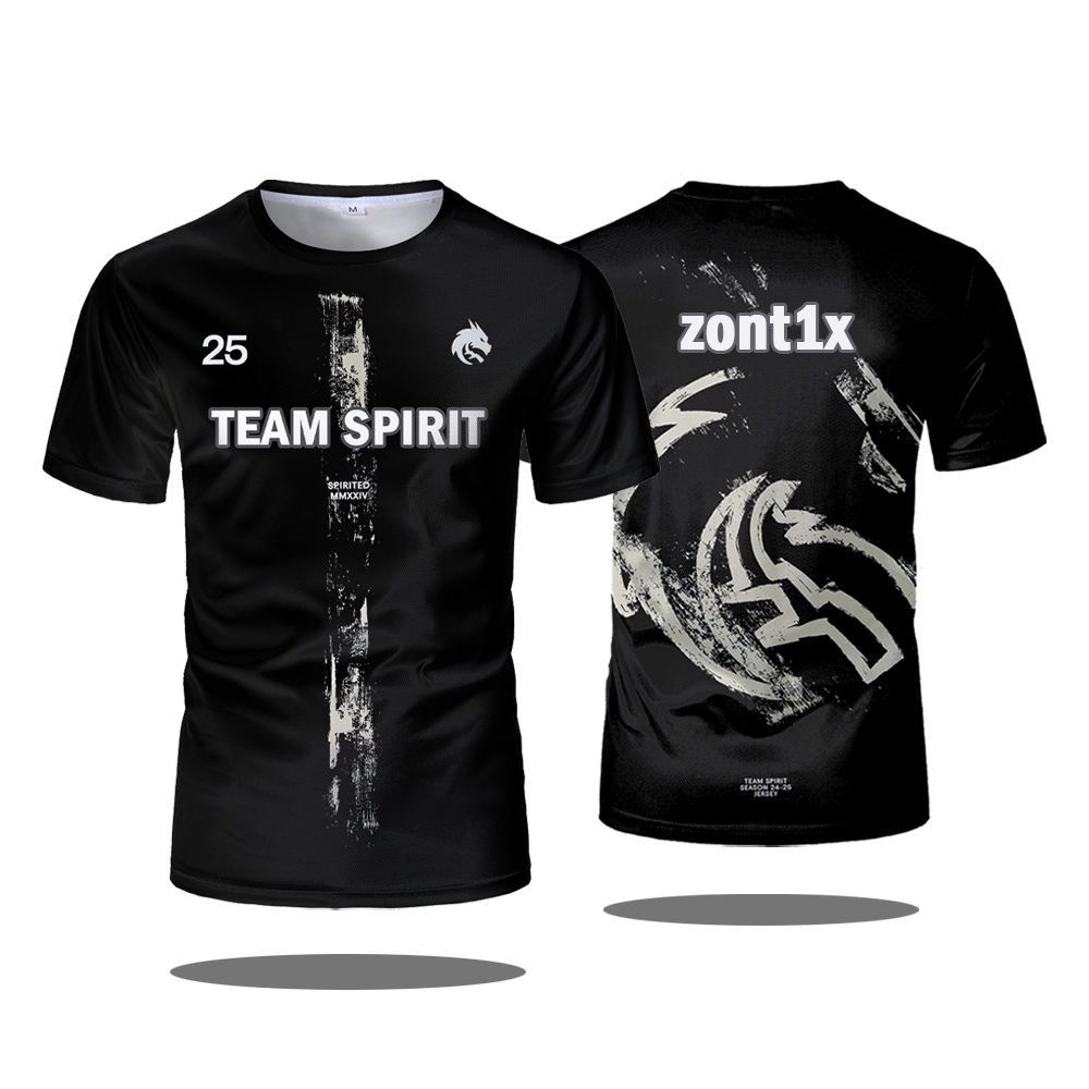 Team Spirit 2025 New Jerseys C - Esports Gaming T Shirt ulasan dan harga
