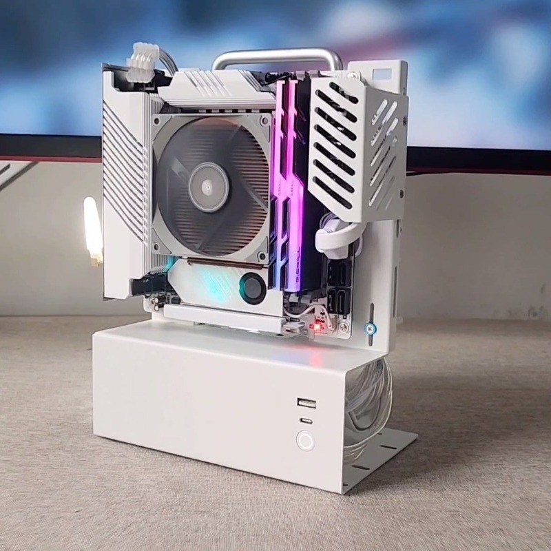 Open Frame Mini PC Case  Gamin - Esports Gaming Pc Build ulasan dan harga