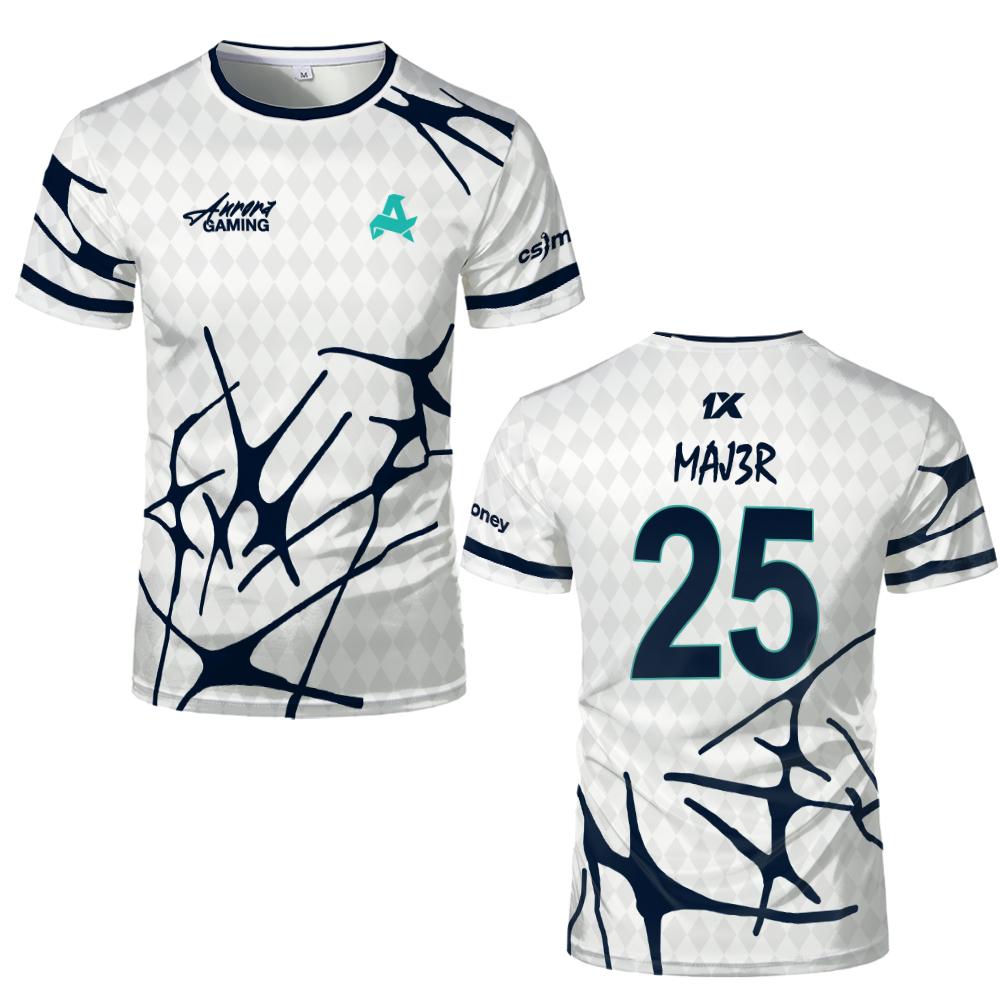 Esports Team Aurora Gaming Jer - Esports Gaming T Shirt ulasan dan harga