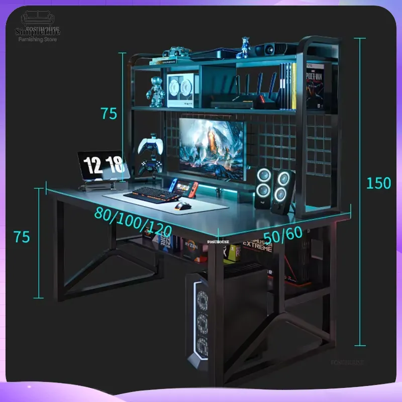 Nordic Computer Desk Gaming De - Esports Gaming School ulasan dan harga