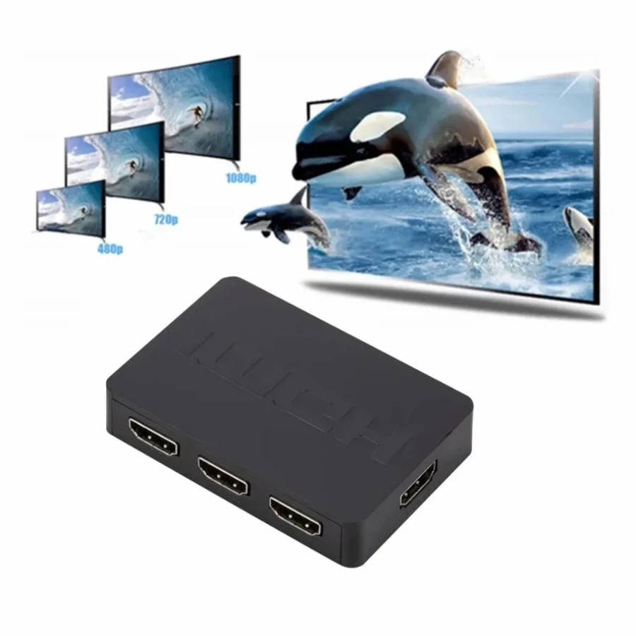 3 Ports HDMI-Compatible Switch - Esports Gaming Hub ulasan dan harga