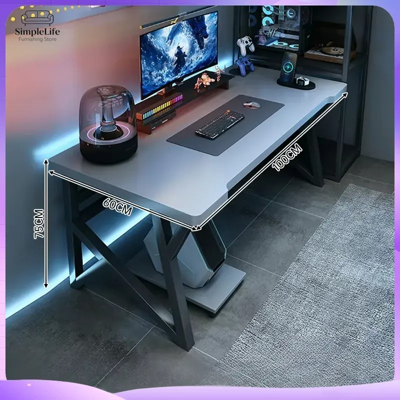 Modern Double Computer Desk fo - Esports Gaming School ulasan dan harga