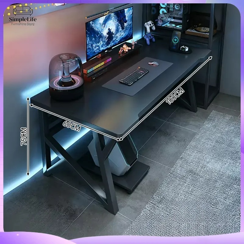 Modern Double Computer Desk fo - Esports Gaming School ulasan dan harga